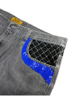 [V1159] Vintage y2k Russo graue baggy jeans