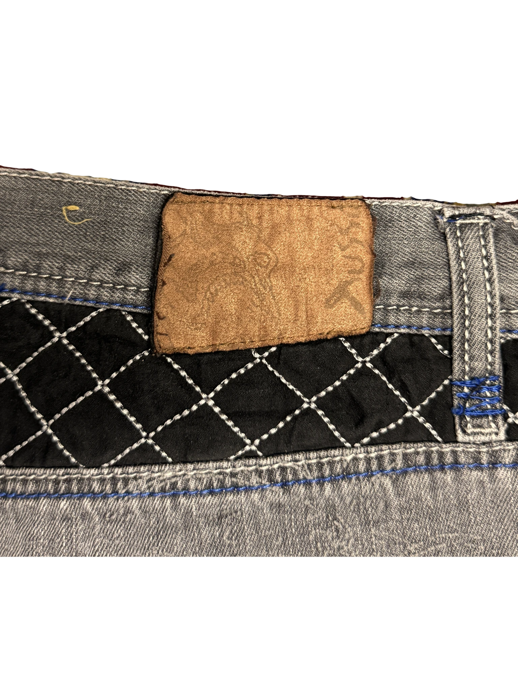 [V1159] Vintage y2k Russo graue baggy jeans