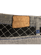 [V1159] Vintage y2k Russo graue baggy jeans