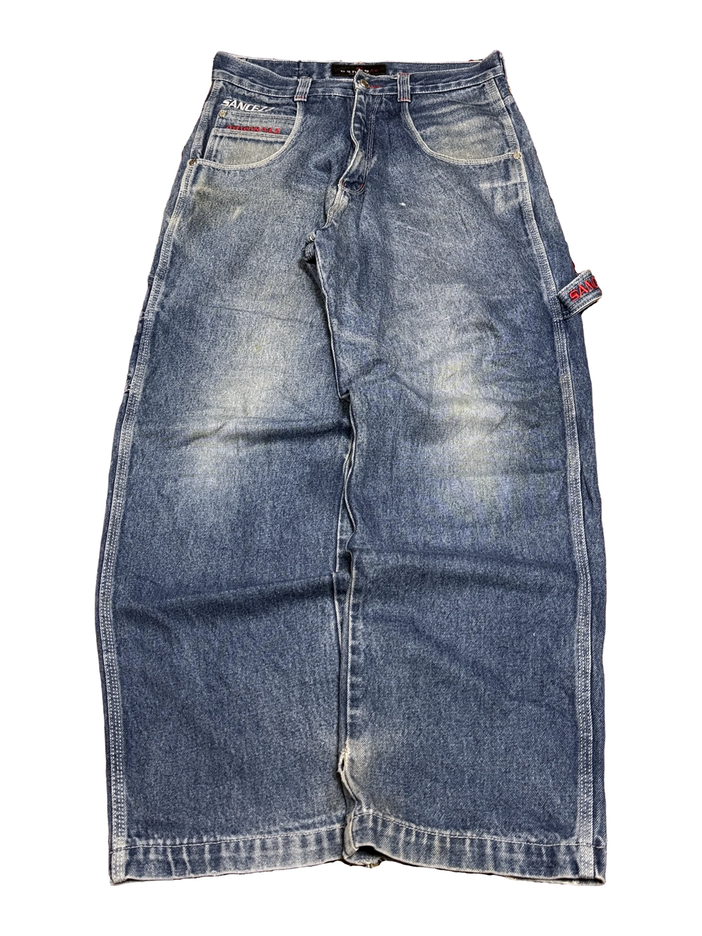 [V1160] Vintage y2k Sancezz blaue baggy jeans