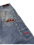 [V1160] Vintage y2k Sancezz blaue baggy jeans