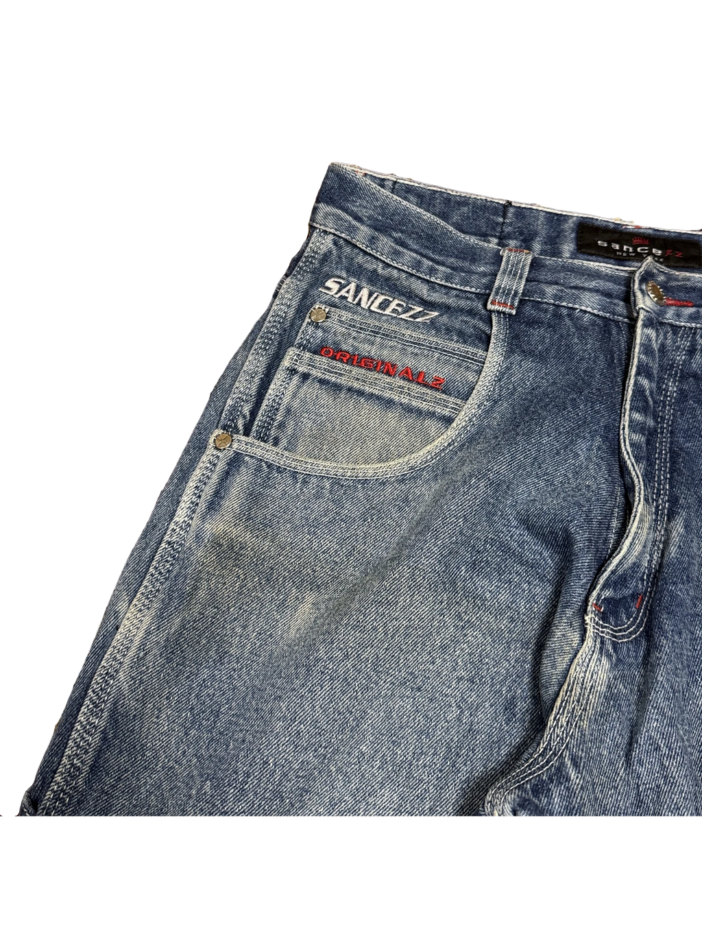[V1160] Vintage y2k Sancezz blaue baggy jeans
