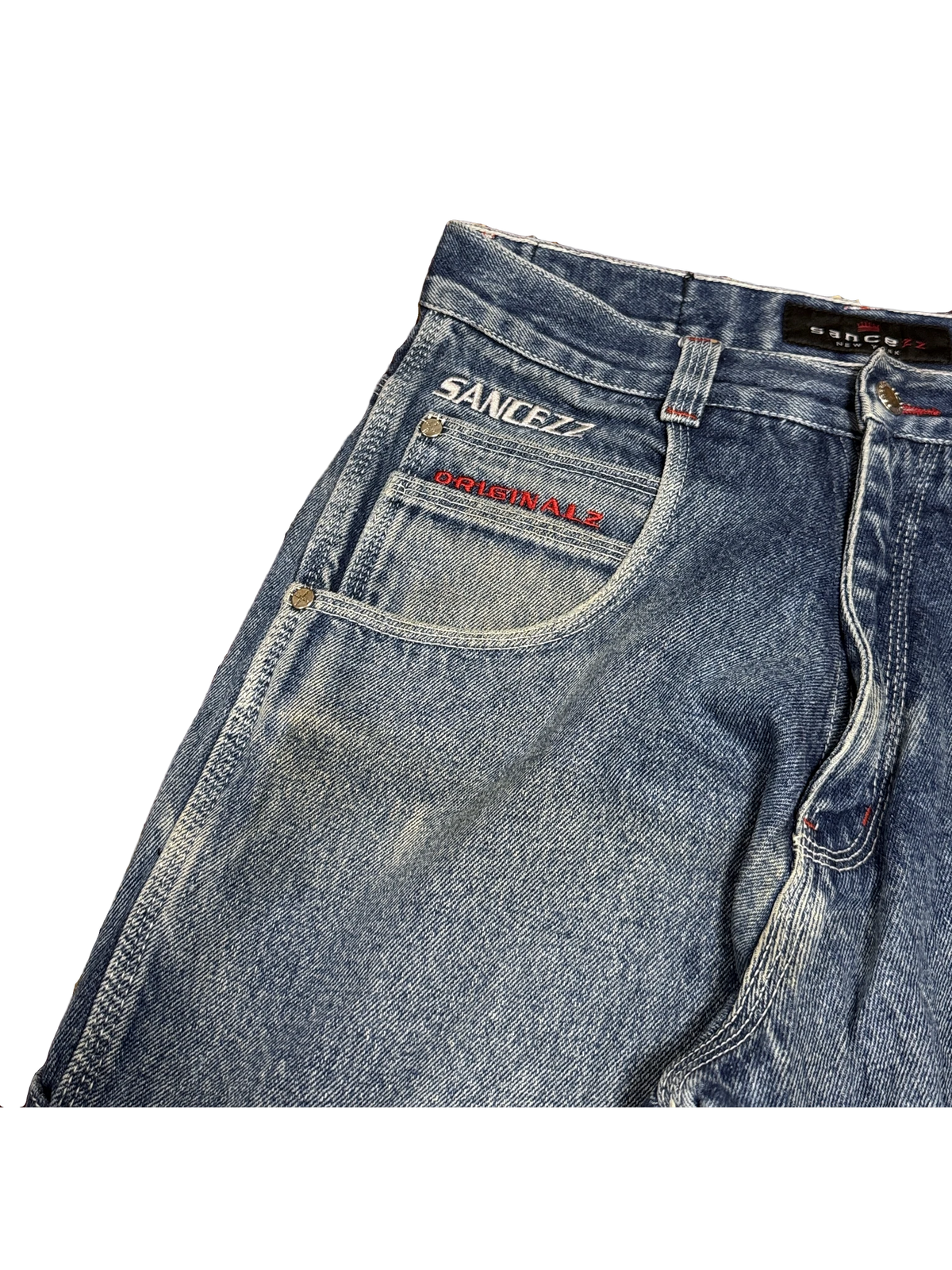 [V1160] Vintage y2k Sancezz blaue baggy jeans