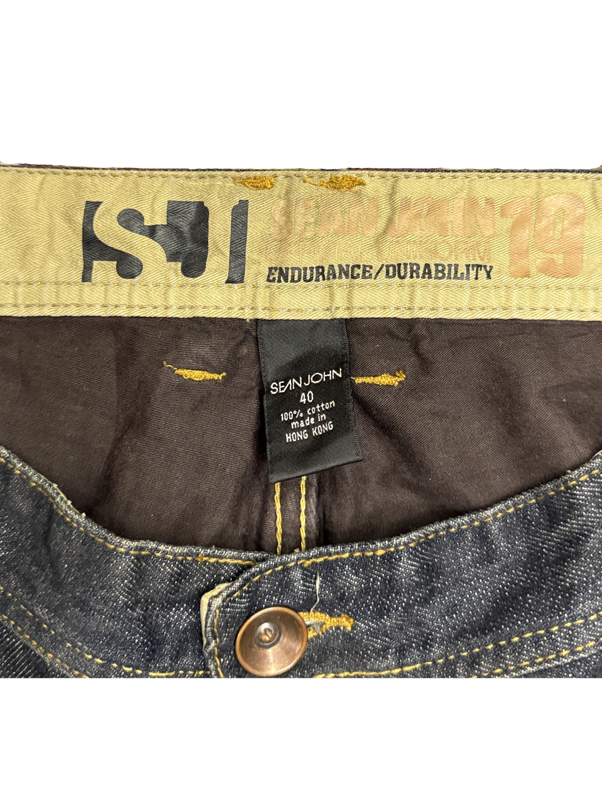 [V1161] Vintage y2k Sean John marineblaue baggy jeans