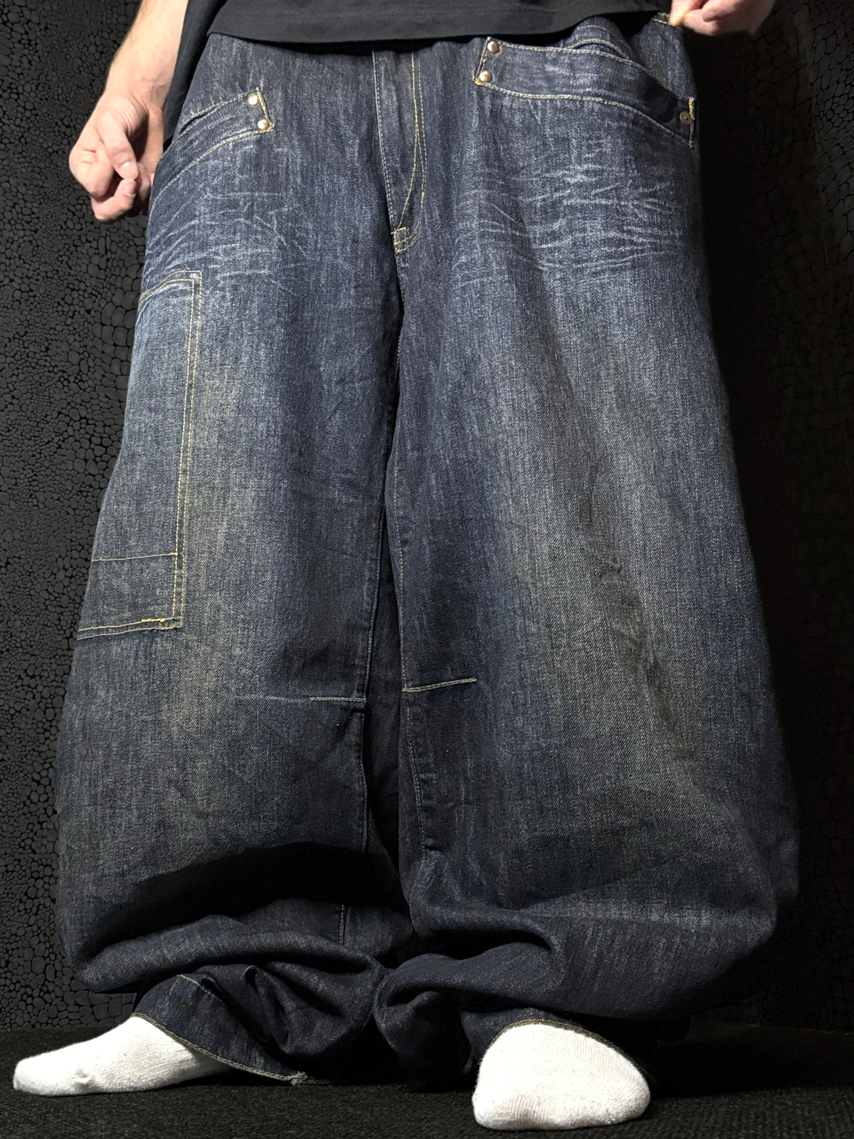 [V1161] Vintage y2k Sean John marineblaue baggy jeans