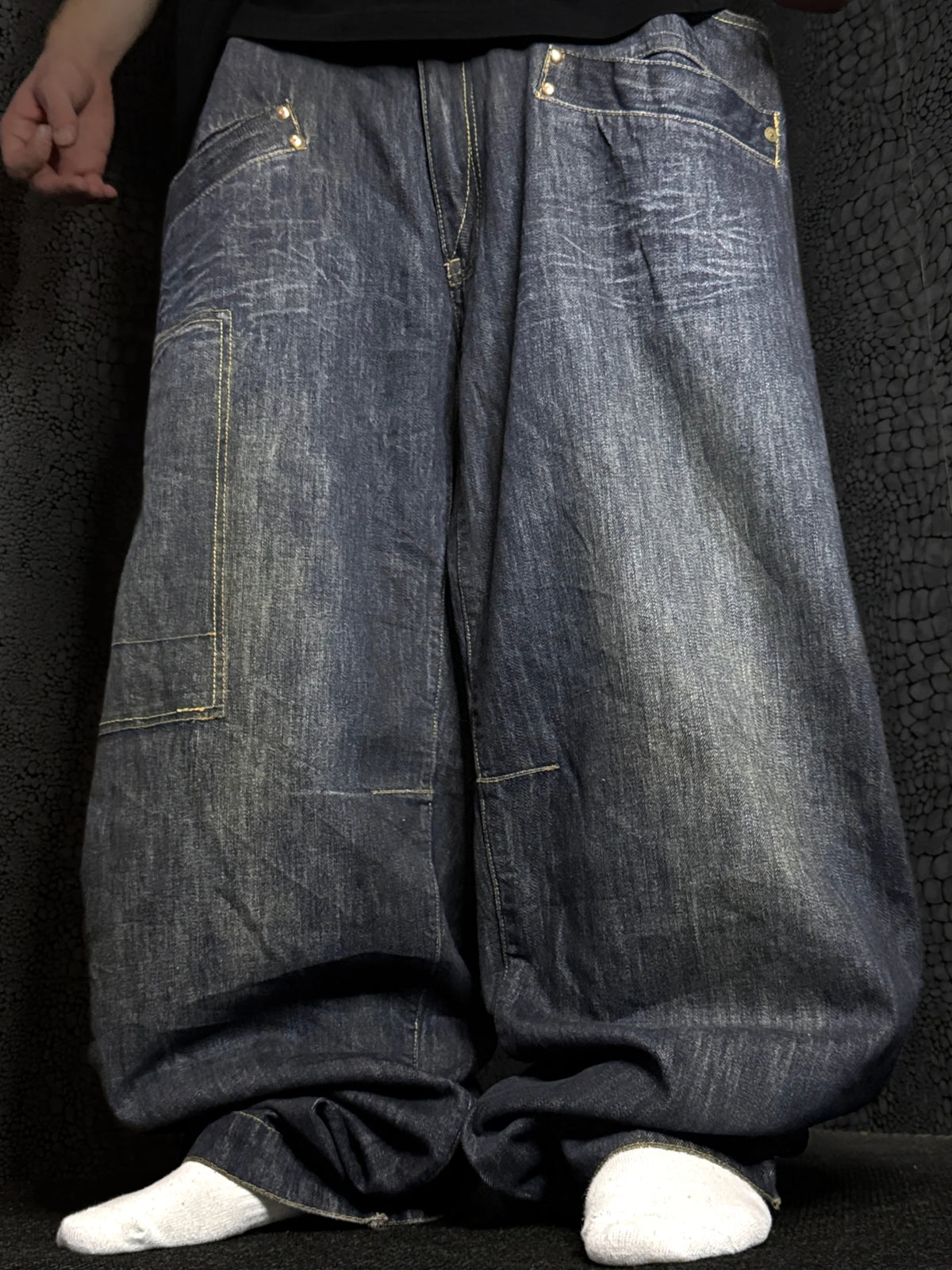 [V1161] Vintage y2k Sean John marineblaue baggy jeans