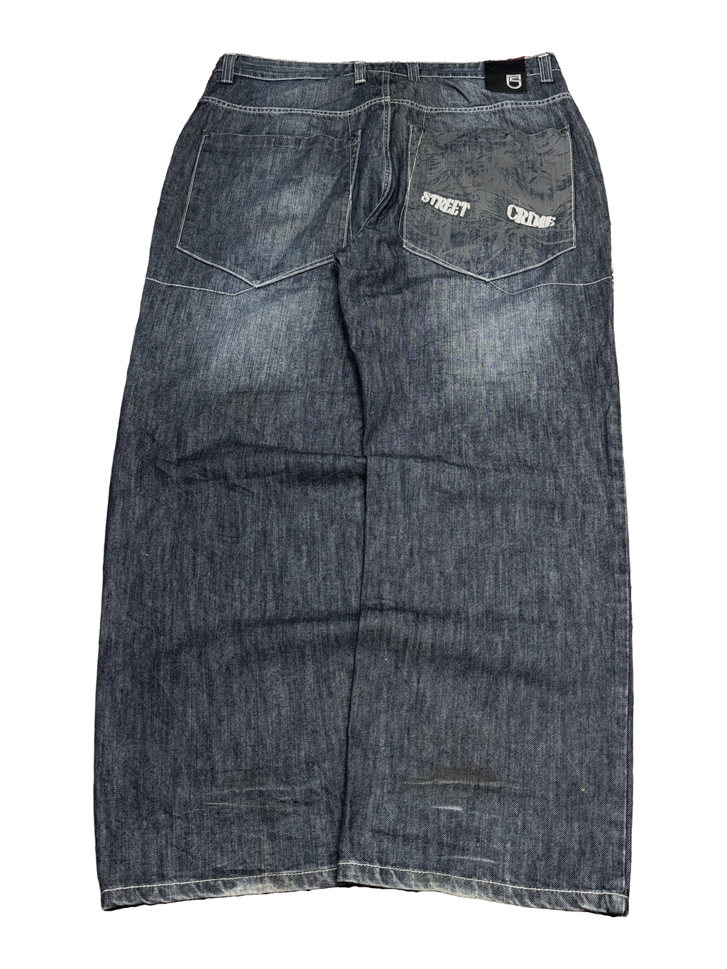 [V1162] Vintage y2k Shock 5 marineblaue baggy jeans