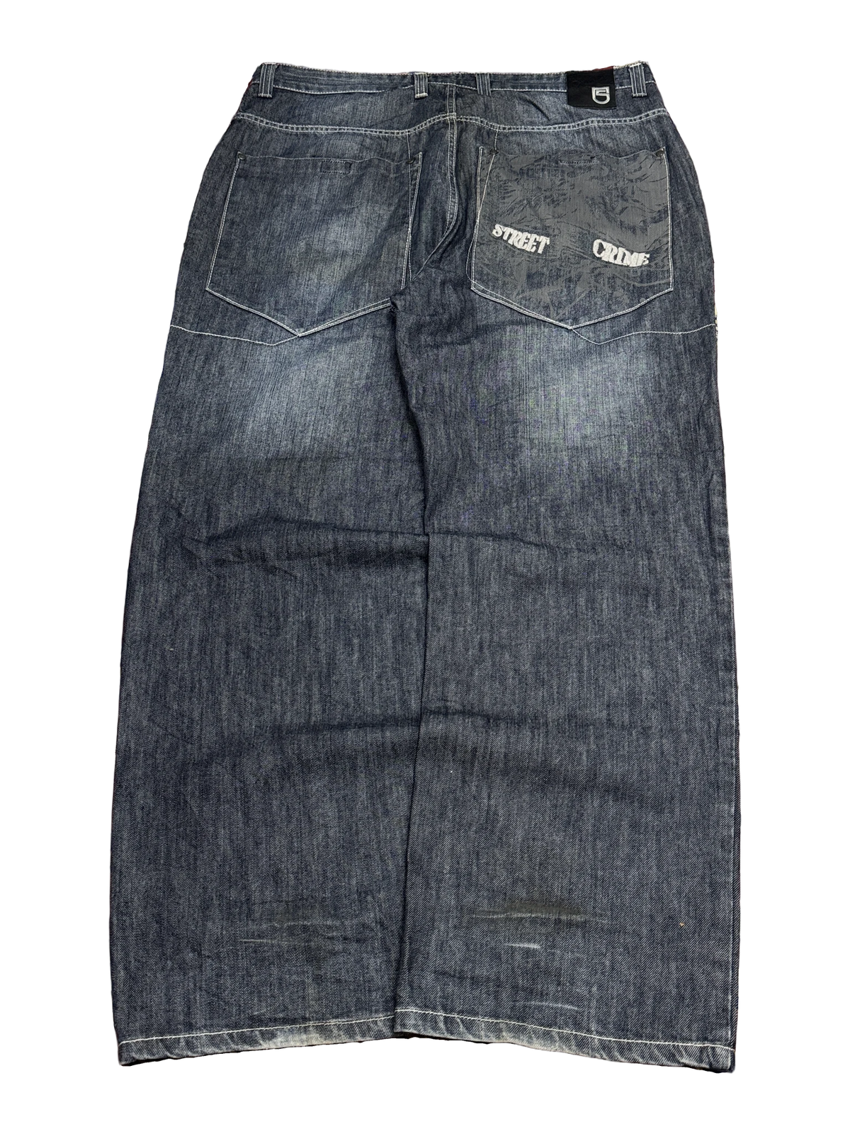 [V1162] Vintage y2k Shock 5 marineblaue baggy jeans