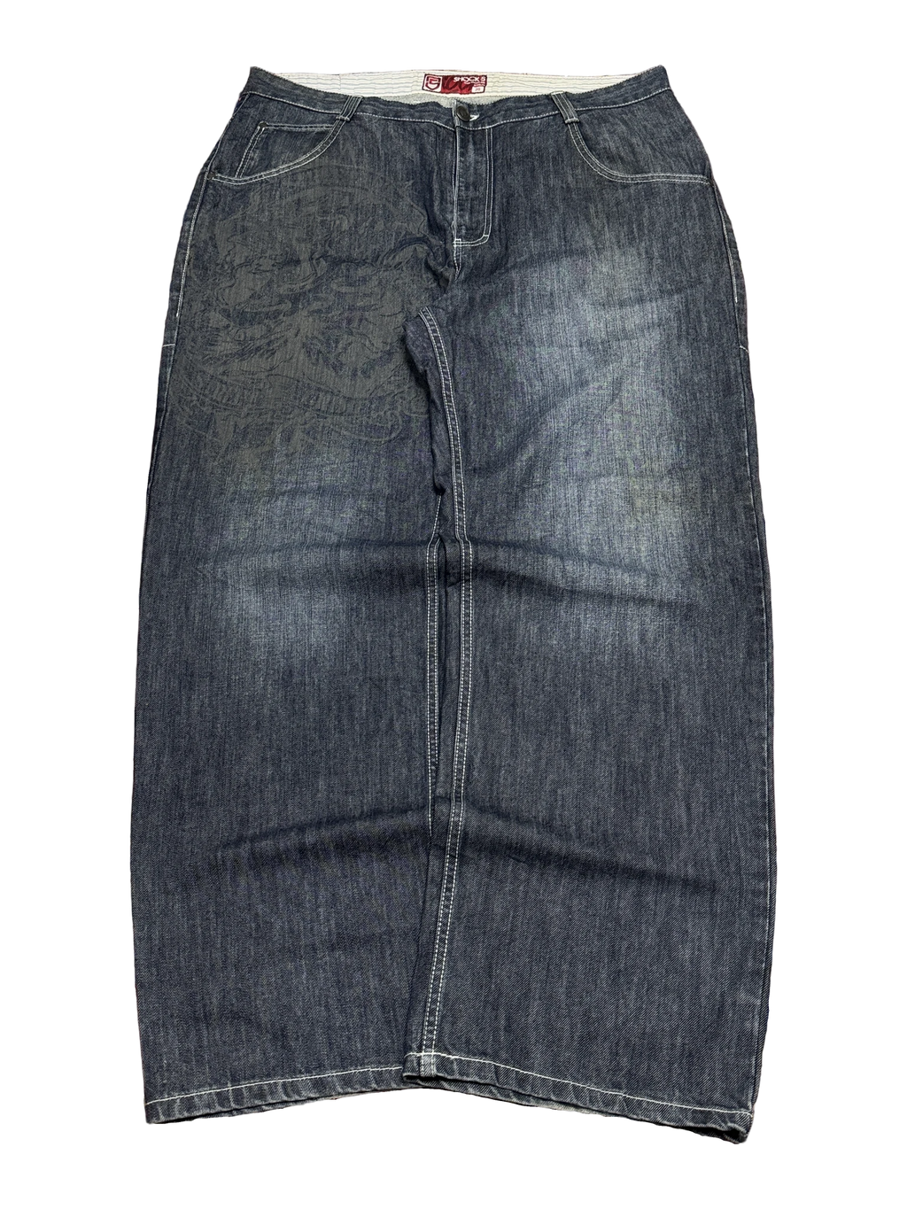 [V1162] Vintage y2k Shock 5 marineblaue baggy jeans
