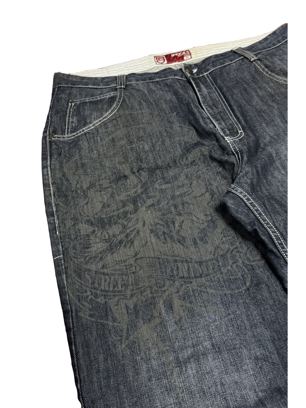 [V1162] Vintage y2k Shock 5 marineblaue baggy jeans