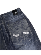 [V1162] Vintage y2k Shock 5 marineblaue baggy jeans