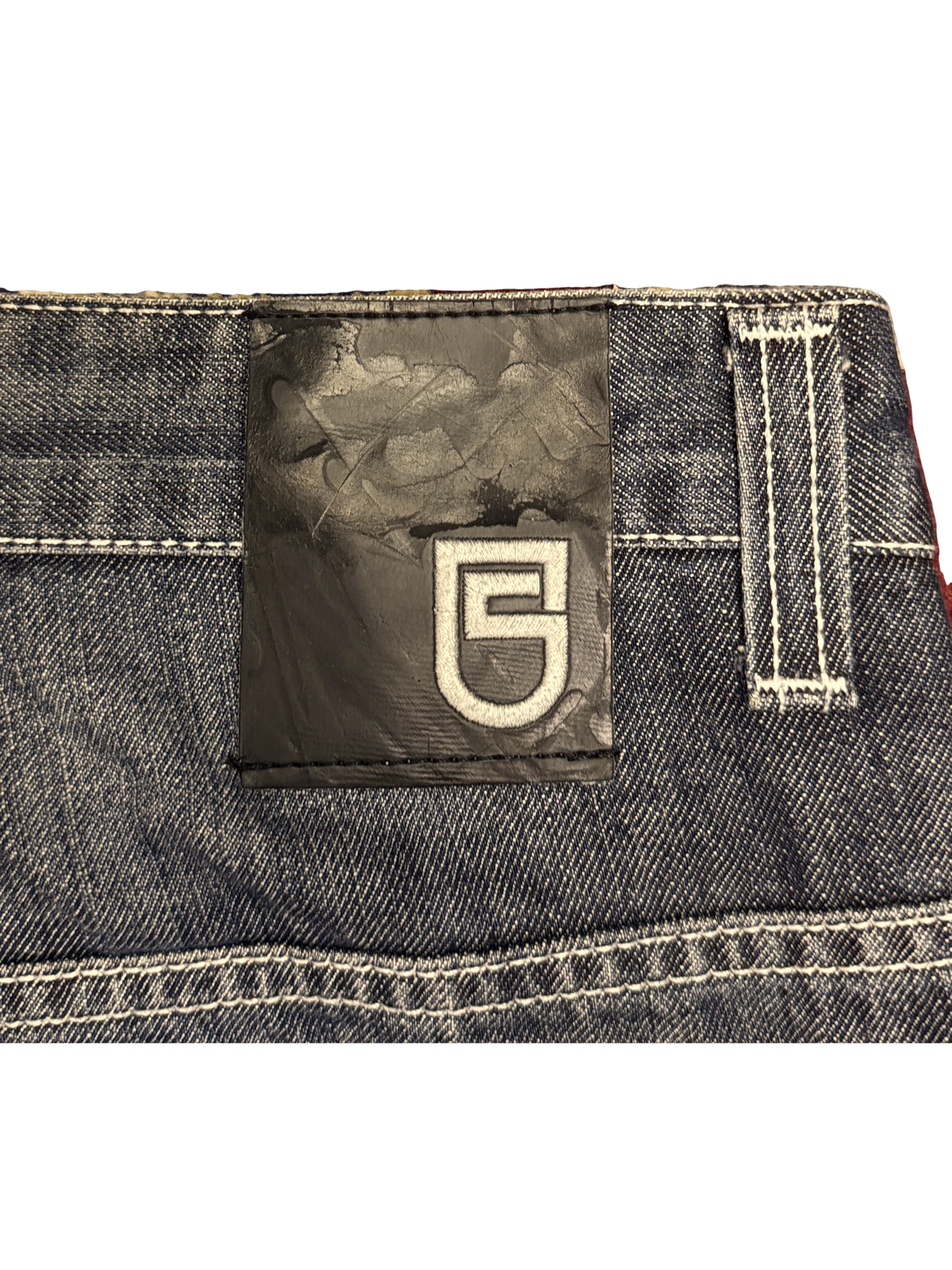 [V1162] Vintage y2k Shock 5 marineblaue baggy jeans