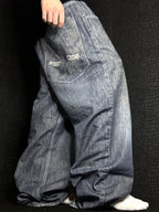 [V1162] Vintage y2k Shock 5 marineblaue baggy jeans