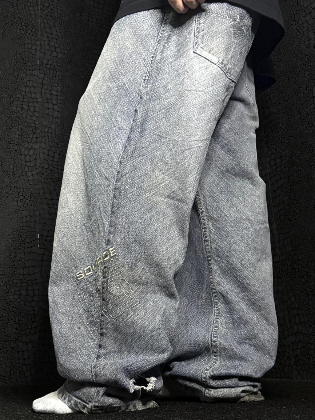 [V1164] Vintage y2k Source blaue baggy jeans