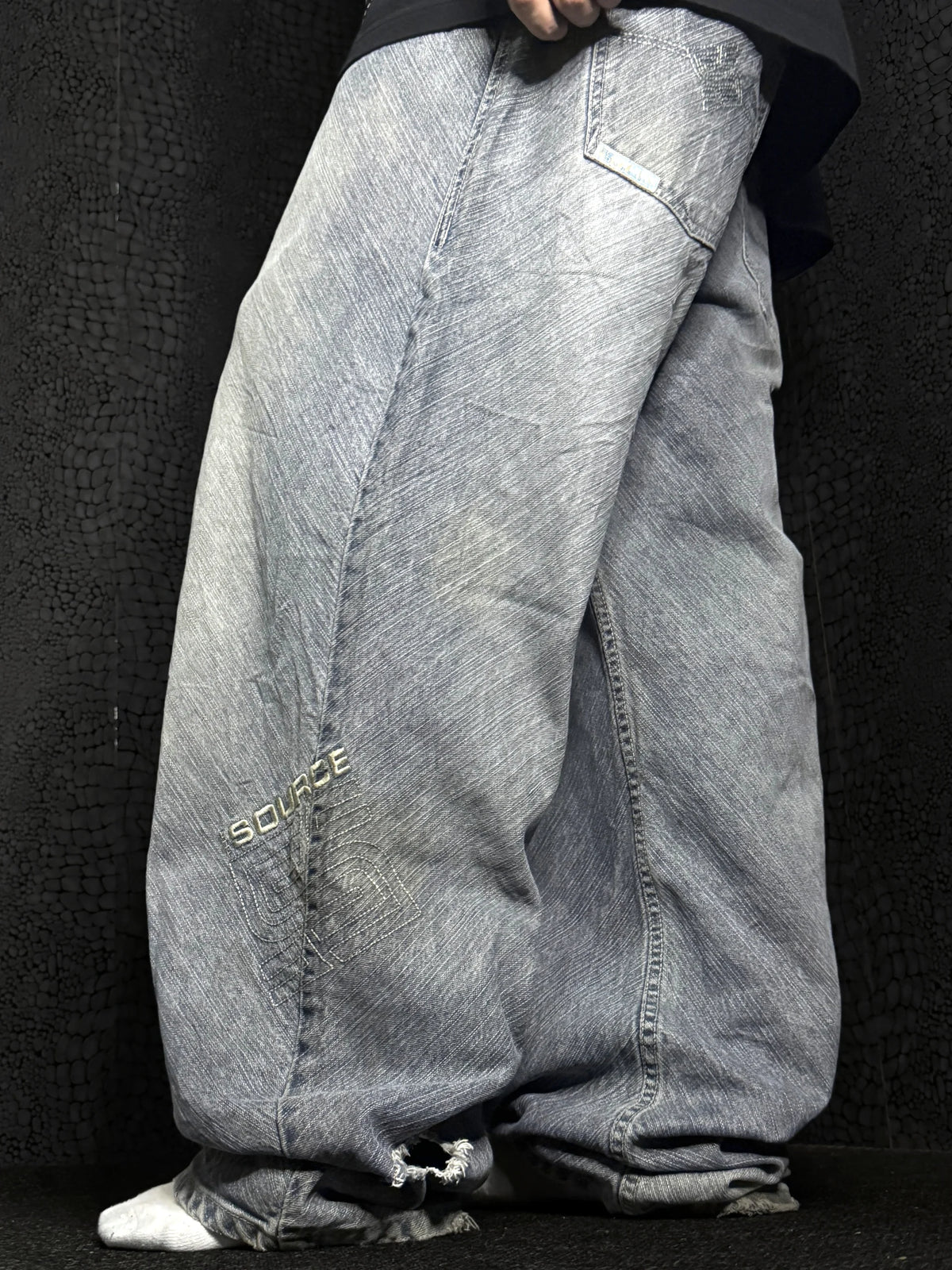 [V1164] Vintage y2k Source blaue baggy jeans