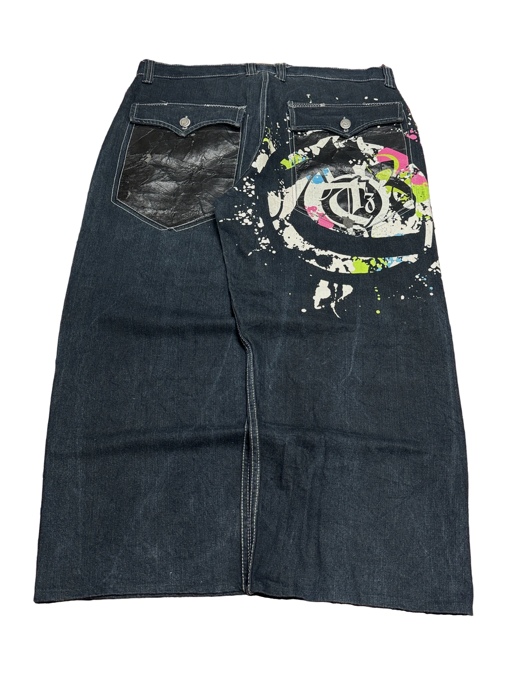 [V1172] Vintage y2k Townz marineblaue baggy jeans