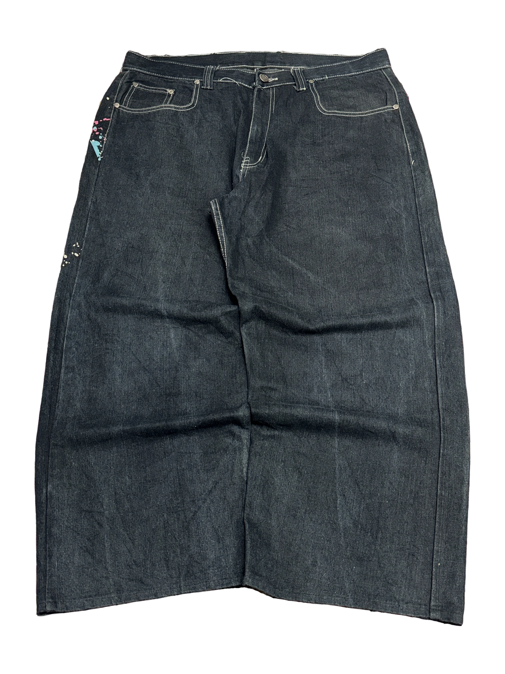 [V1172] Vintage y2k Townz marineblaue baggy jeans
