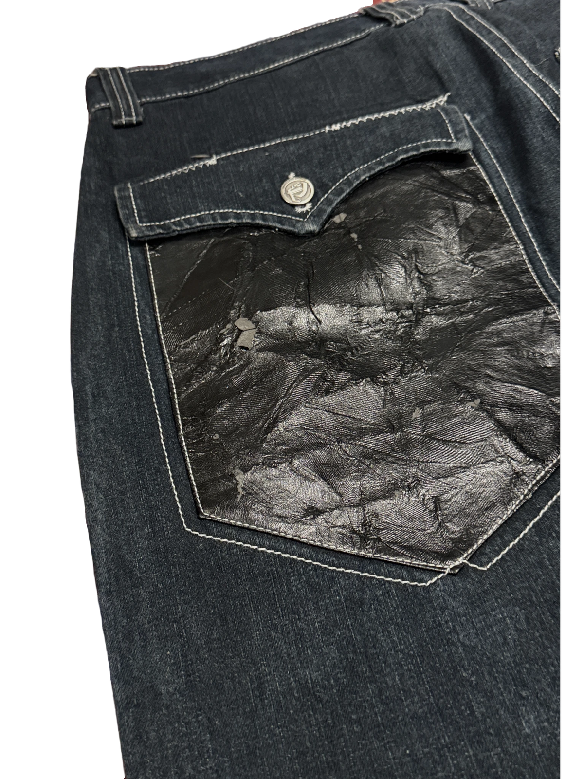 [V1172] Vintage y2k Townz marineblaue baggy jeans