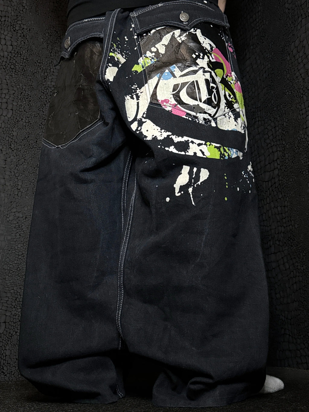 [V1172] Vintage y2k Townz marineblaue baggy jeans