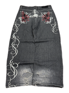 [V1175] Vintage y2k unbranded graue baggy jeans (Dupe)