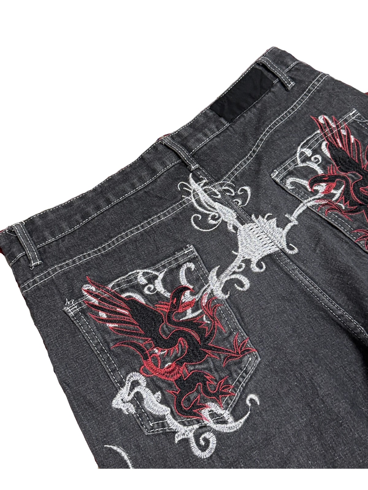 [V1175] Vintage y2k unbranded graue baggy jeans (Dupe)