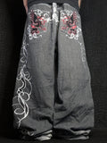 [V1175] Vintage y2k unbranded graue baggy jeans (Dupe)