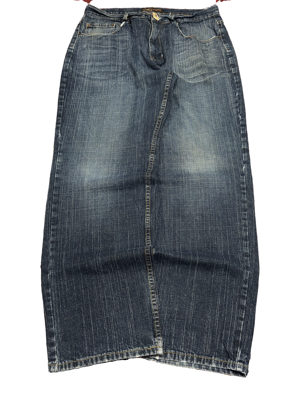 [V1176] Vintage y2k Vibes marineblaue baggy jeans