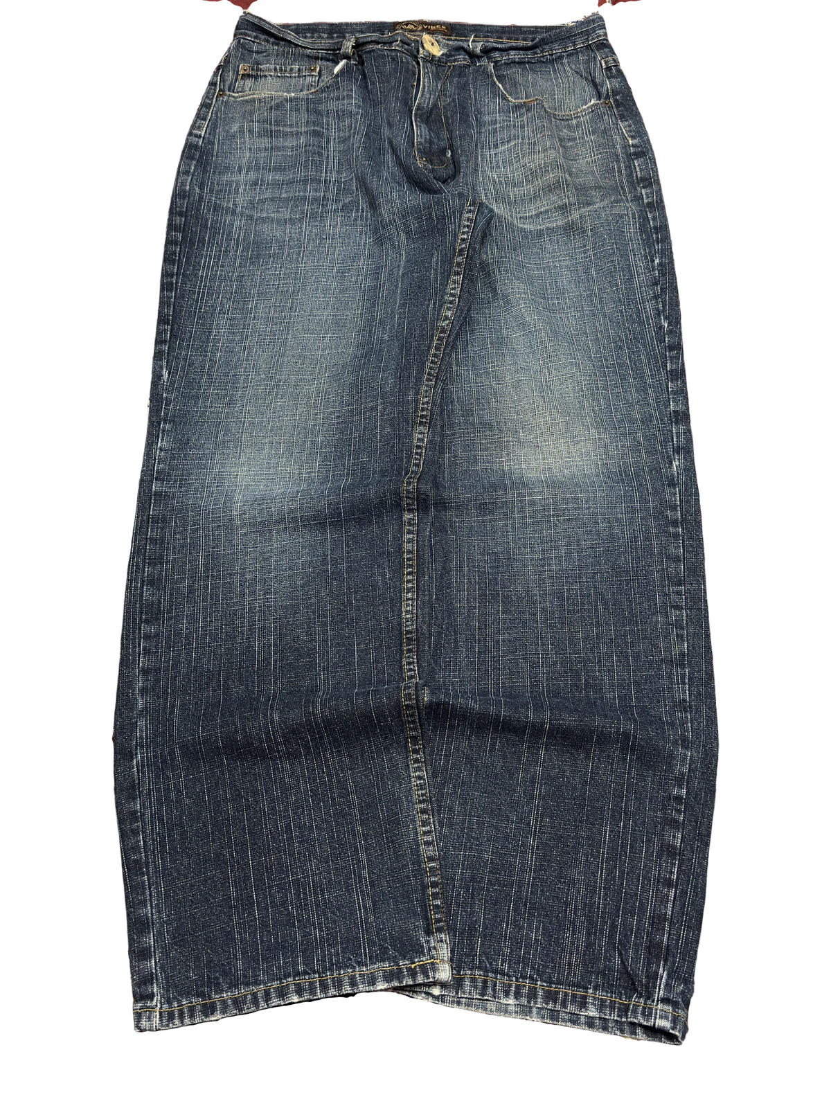 [V1176] Vintage y2k Vibes marineblaue baggy jeans