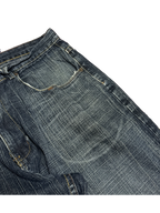 [V1176] Vintage y2k Vibes marineblaue baggy jeans