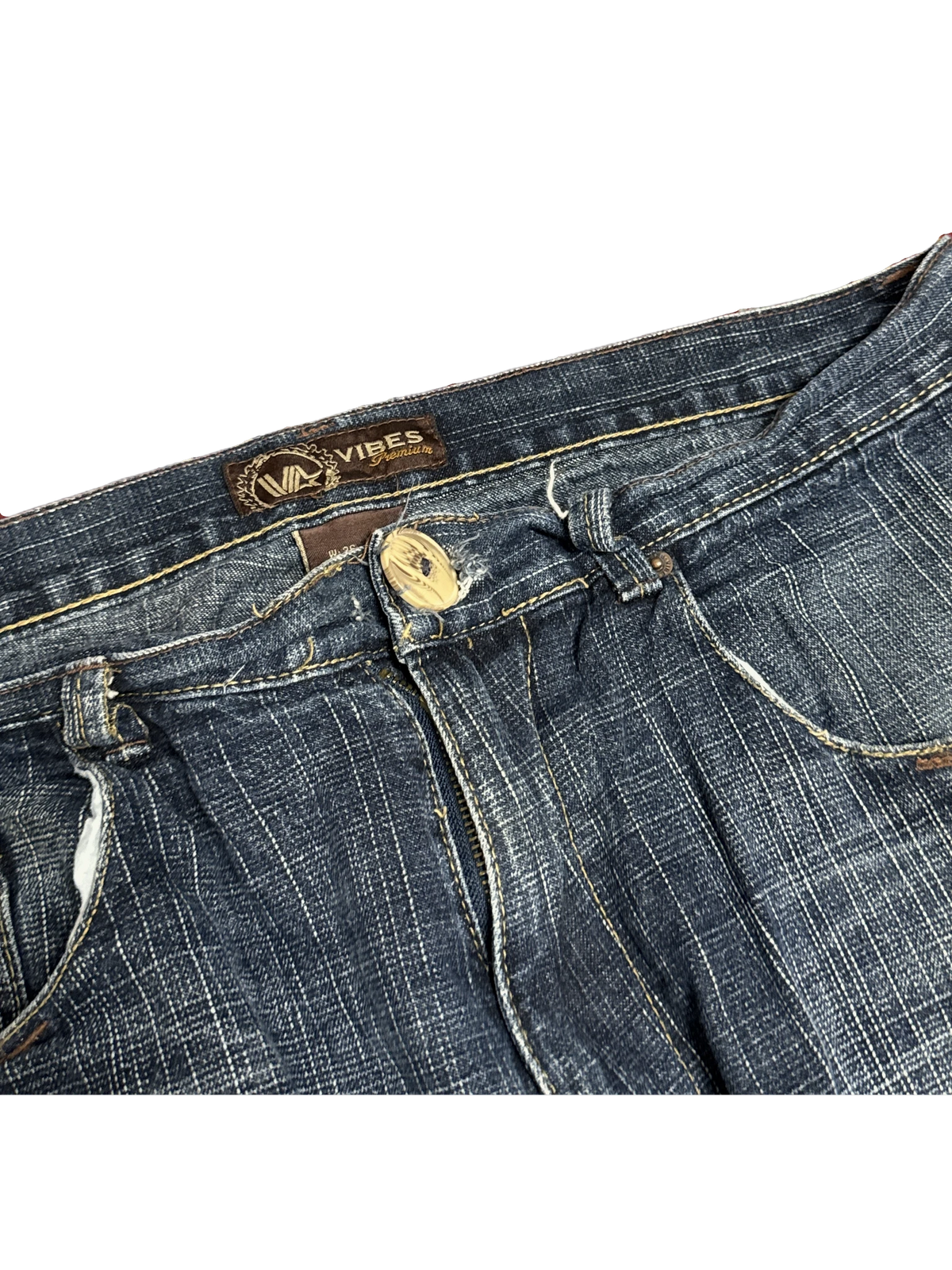 [V1176] Vintage y2k Vibes marineblaue baggy jeans