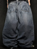 [V1176] Vintage y2k Vibes marineblaue baggy jeans
