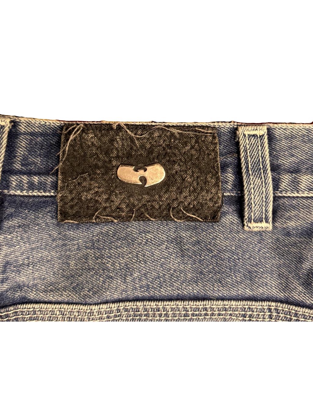 [V1177] Vintage y2k Wu Wear blaue baggy jeans