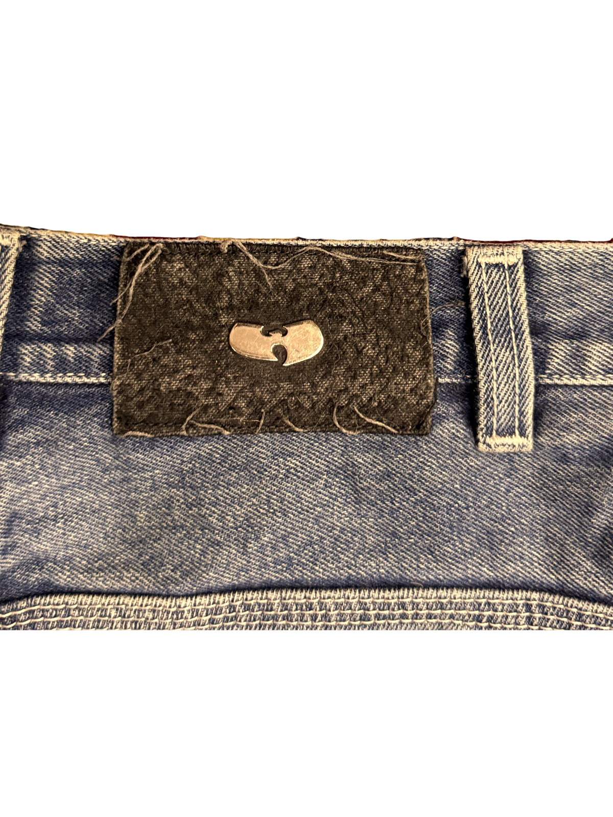 [V1177] Vintage y2k Wu Wear blaue baggy jeans