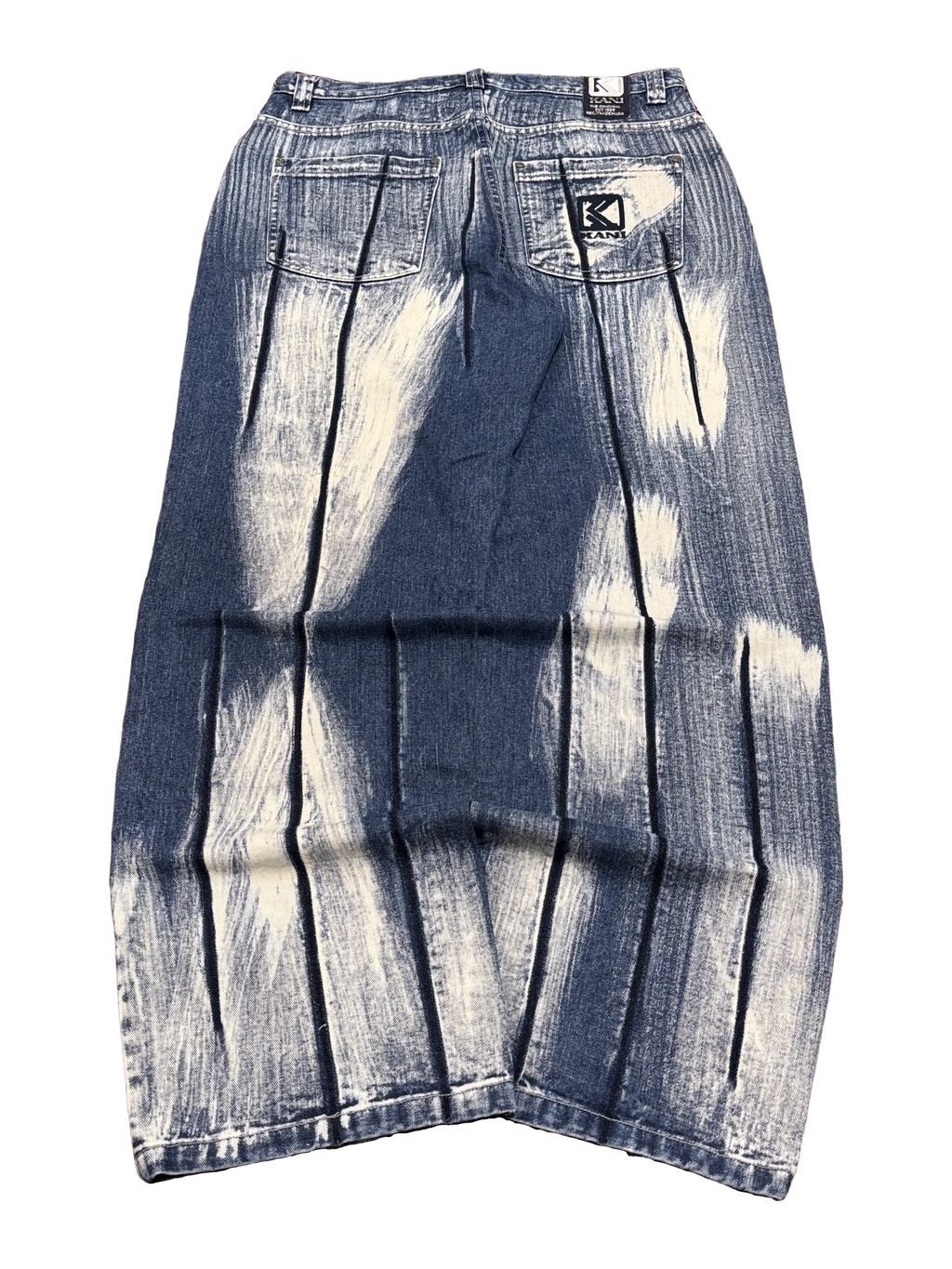 [V1179de] Vintage y2k Karl Kani blaue baggy jeans