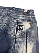[V1179de] Vintage y2k Karl Kani blaue baggy jeans