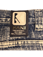 [V1179de] Vintage y2k Karl Kani blaue baggy jeans