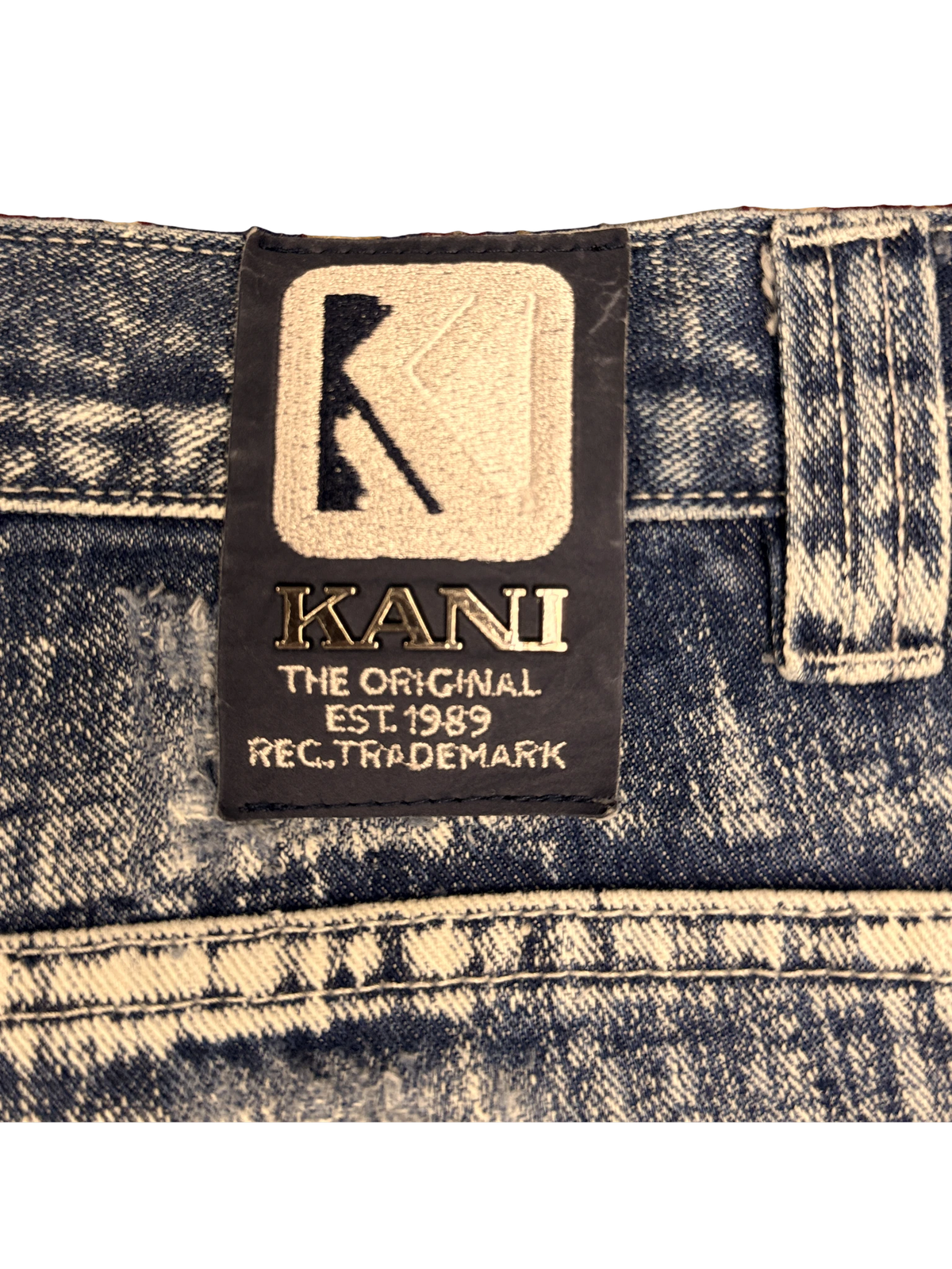 [V1179de] Vintage y2k Karl Kani blaue baggy jeans