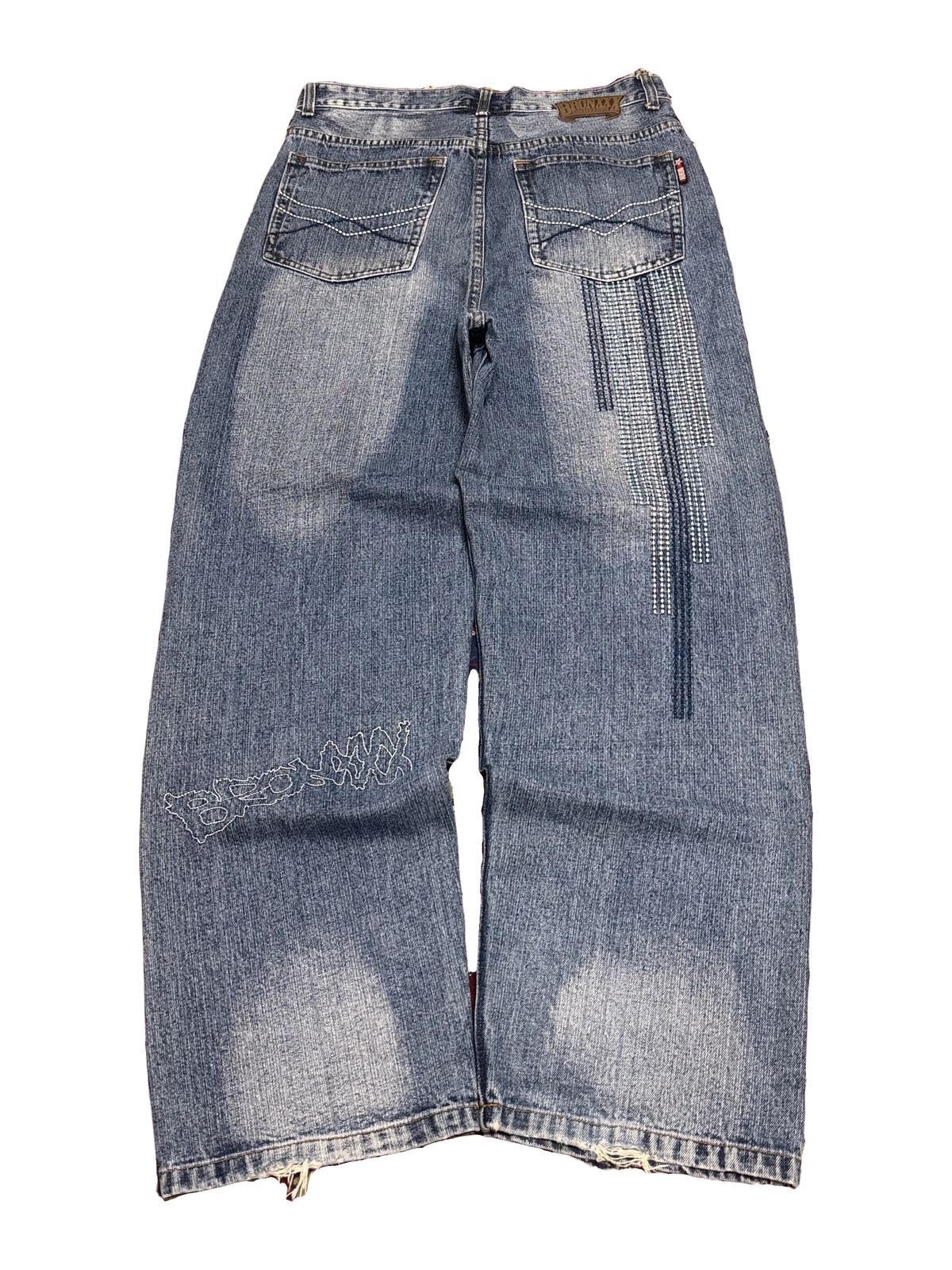 [V1181de] Vintage y2k Bronxxx blaue baggy jeans