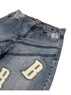 [V1181de] Vintage y2k Bronxxx blaue baggy jeans
