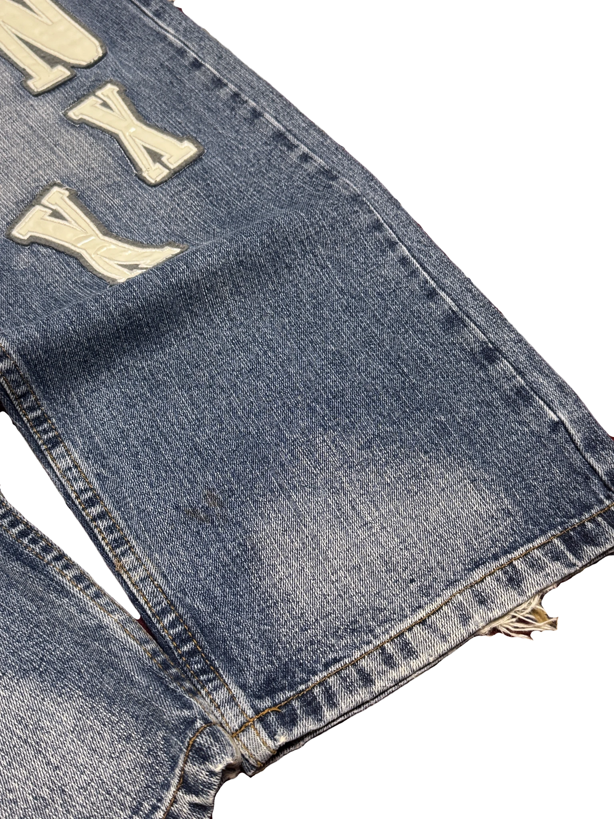 [V1181de] Vintage y2k Bronxxx blaue baggy jeans