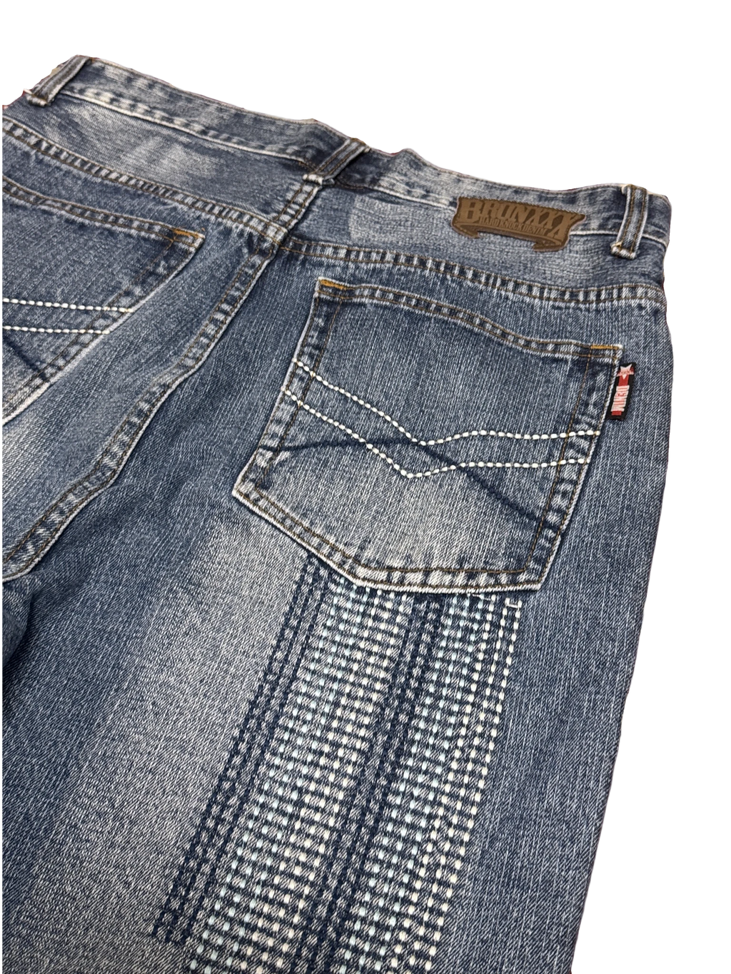 [V1181de] Vintage y2k Bronxxx blaue baggy jeans