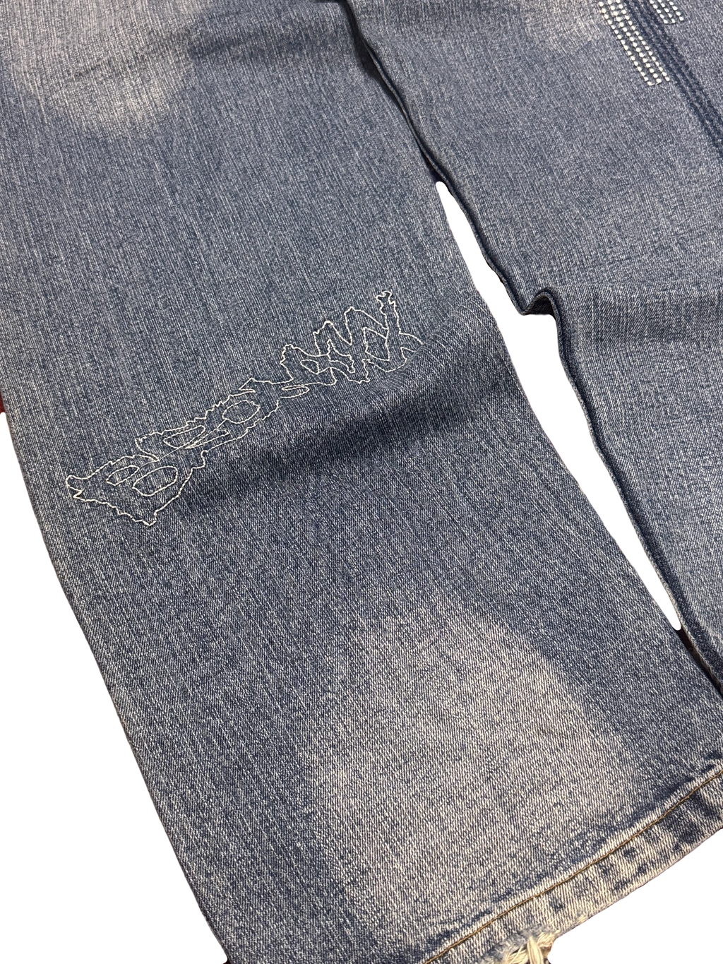 [V1181de] Vintage y2k Bronxxx blaue baggy jeans