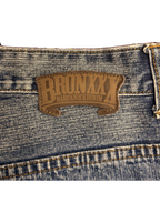 [V1181de] Vintage y2k Bronxxx blaue baggy jeans