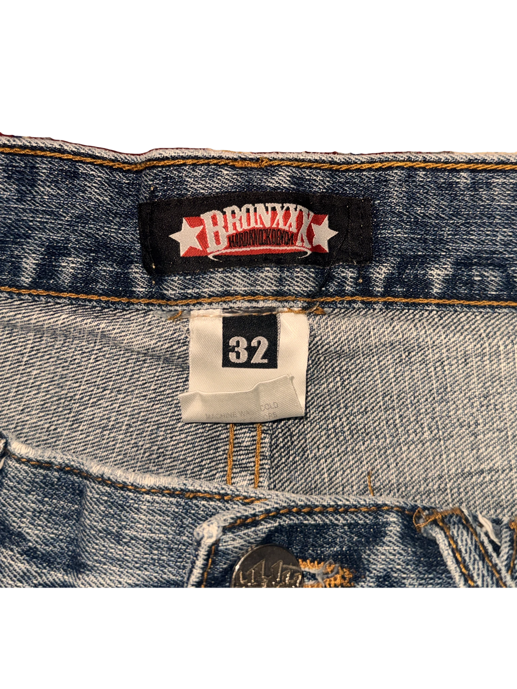 [V1181de] Vintage y2k Bronxxx blaue baggy jeans