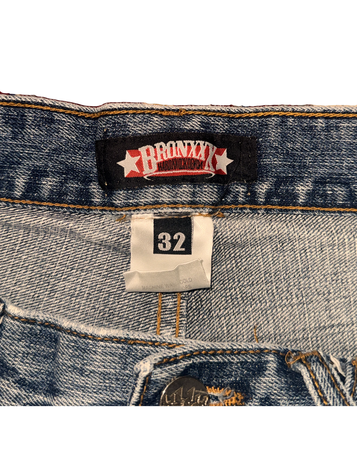 [V1181de] Vintage y2k Bronxxx blaue baggy jeans