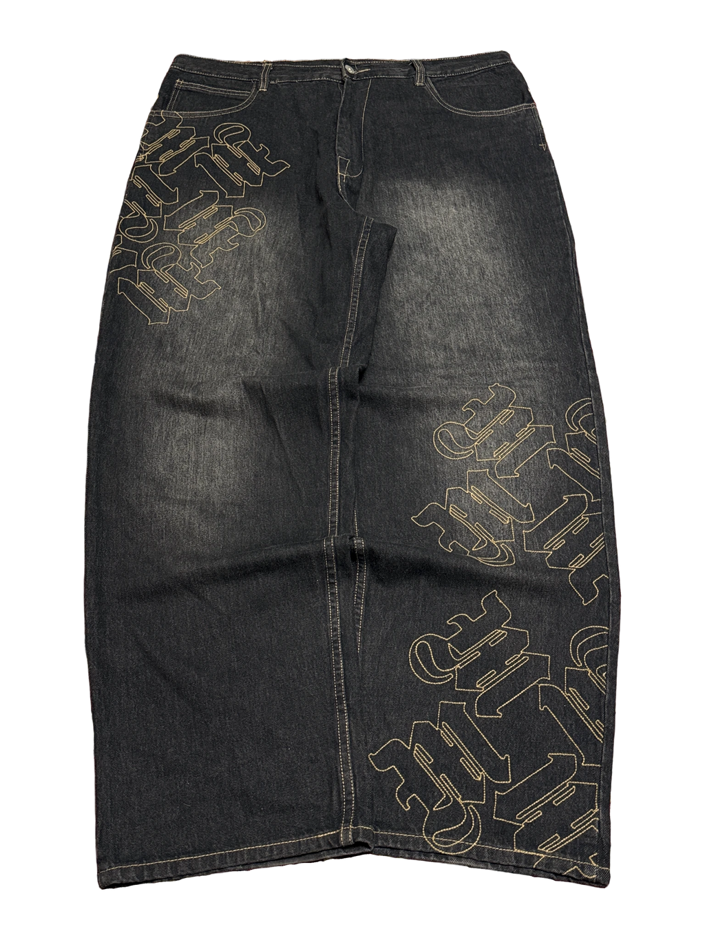 [V1182de] Vintage y2k Makaveli graue baggy jeans
