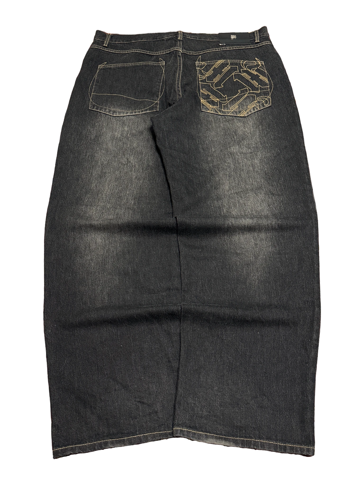 [V1182de] Vintage y2k Makaveli graue baggy jeans