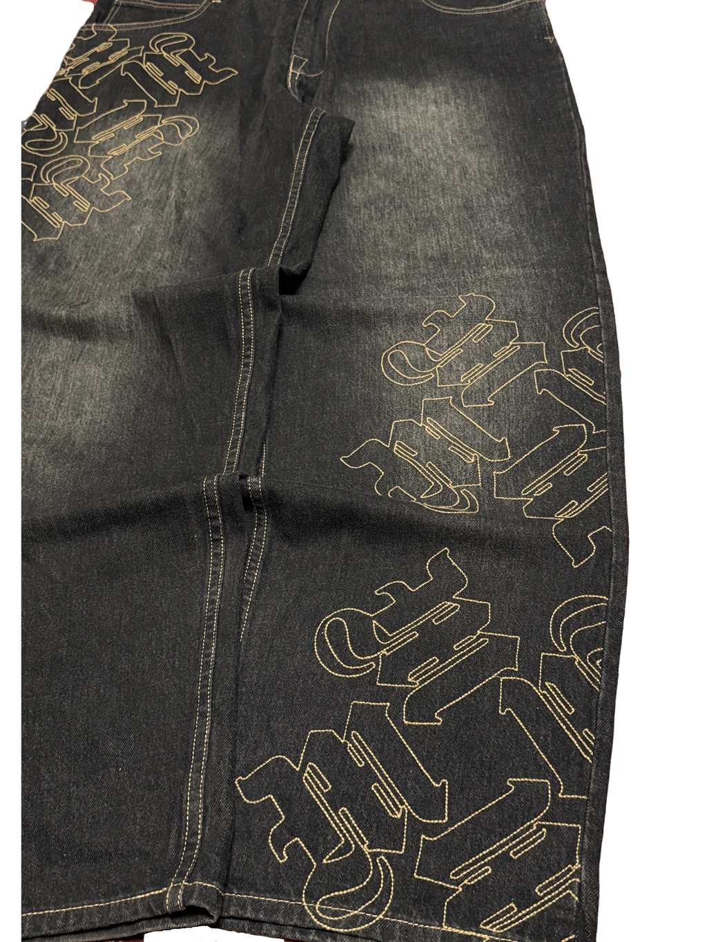 [V1182de] Vintage y2k Makaveli graue baggy jeans