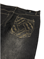[V1182de] Vintage y2k Makaveli graue baggy jeans