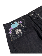 [V1183] Vintage y2k Wrung marineblaue straight jeans